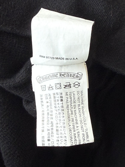 Chrome Hearts Black & Blue Script Logo Zip Up Thermal Hoodie