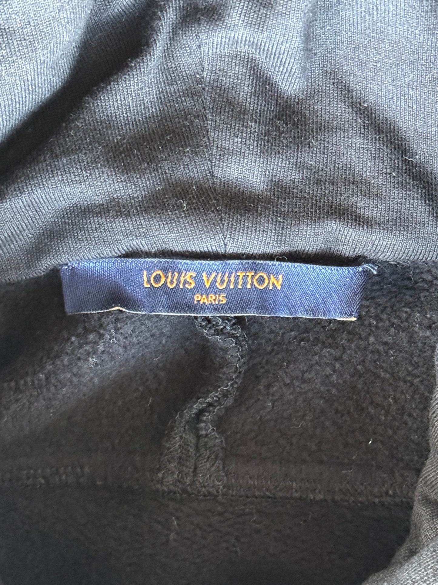Louis Vuitton Black Circle Cut Monogram Hoodie