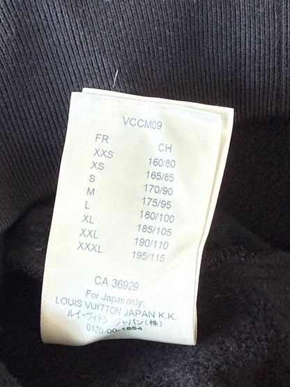 Louis Vuitton Black Circle Cut Monogram Hoodie