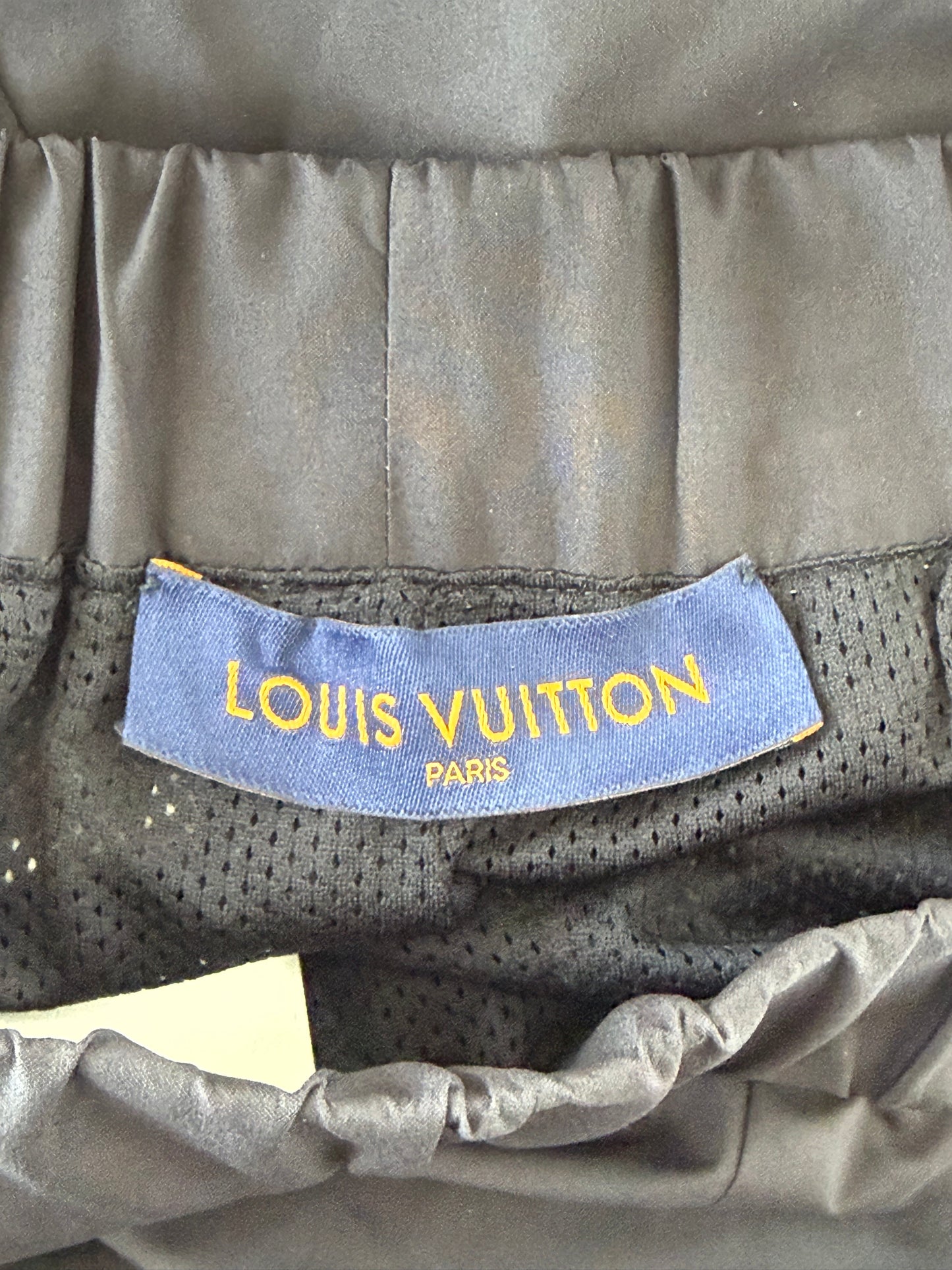 Louis Vuitton Black & Grey 2054 Monogram Heat Reflective Track Pants