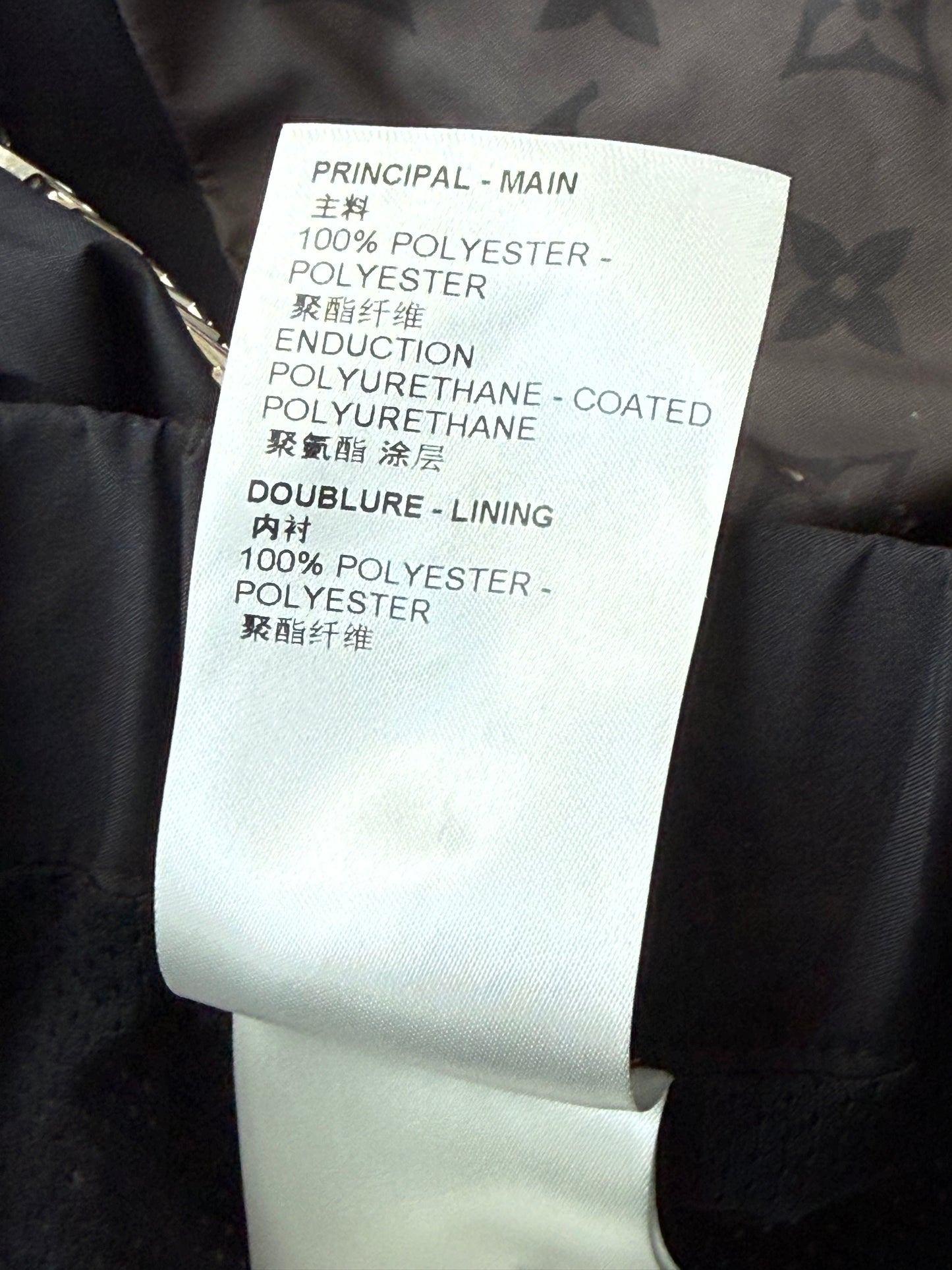 Louis Vuitton Black & Grey 2054 Monogram Heat Reflective Track Pants