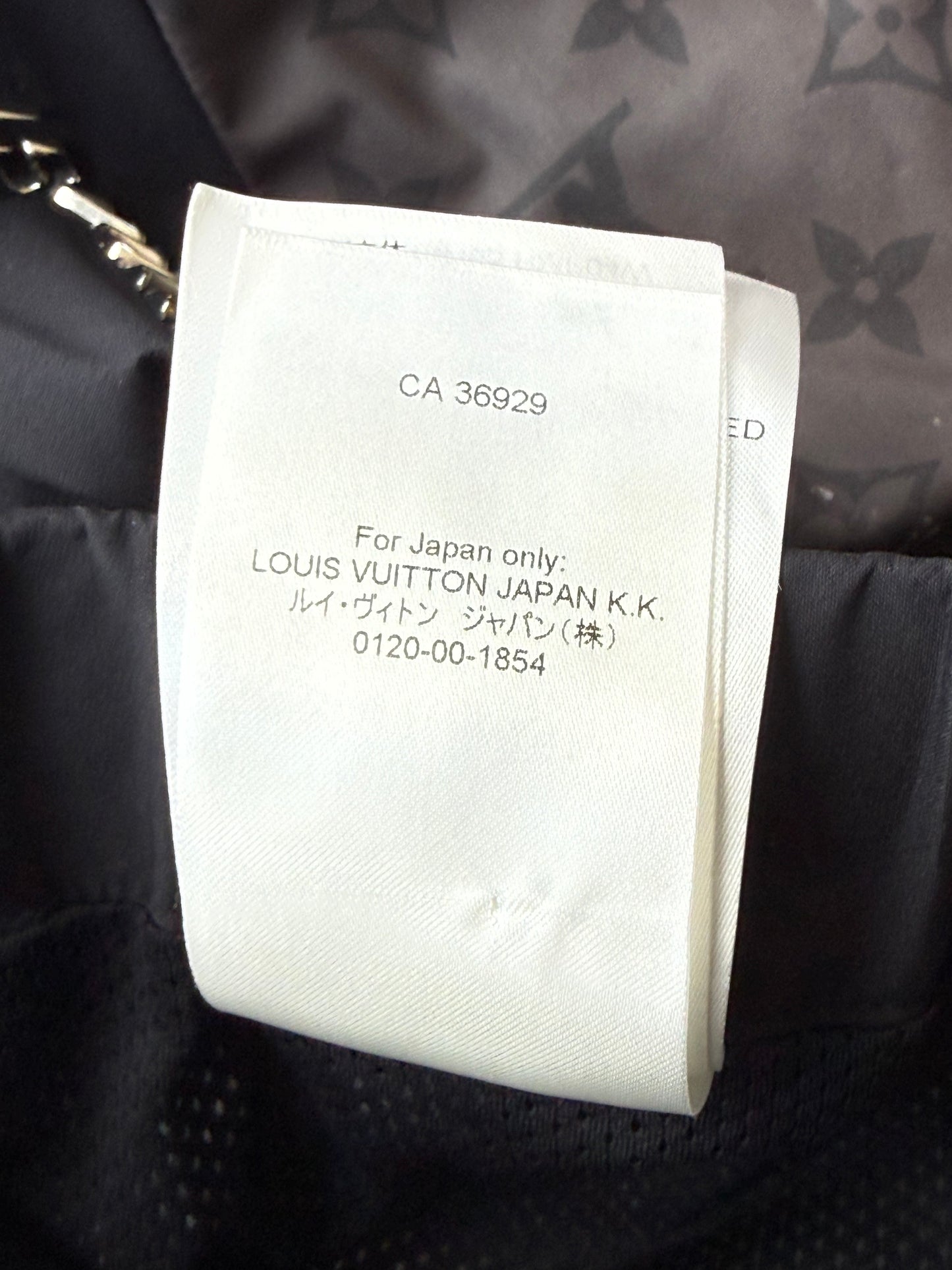 Louis Vuitton Black & Grey 2054 Monogram Heat Reflective Track Pants