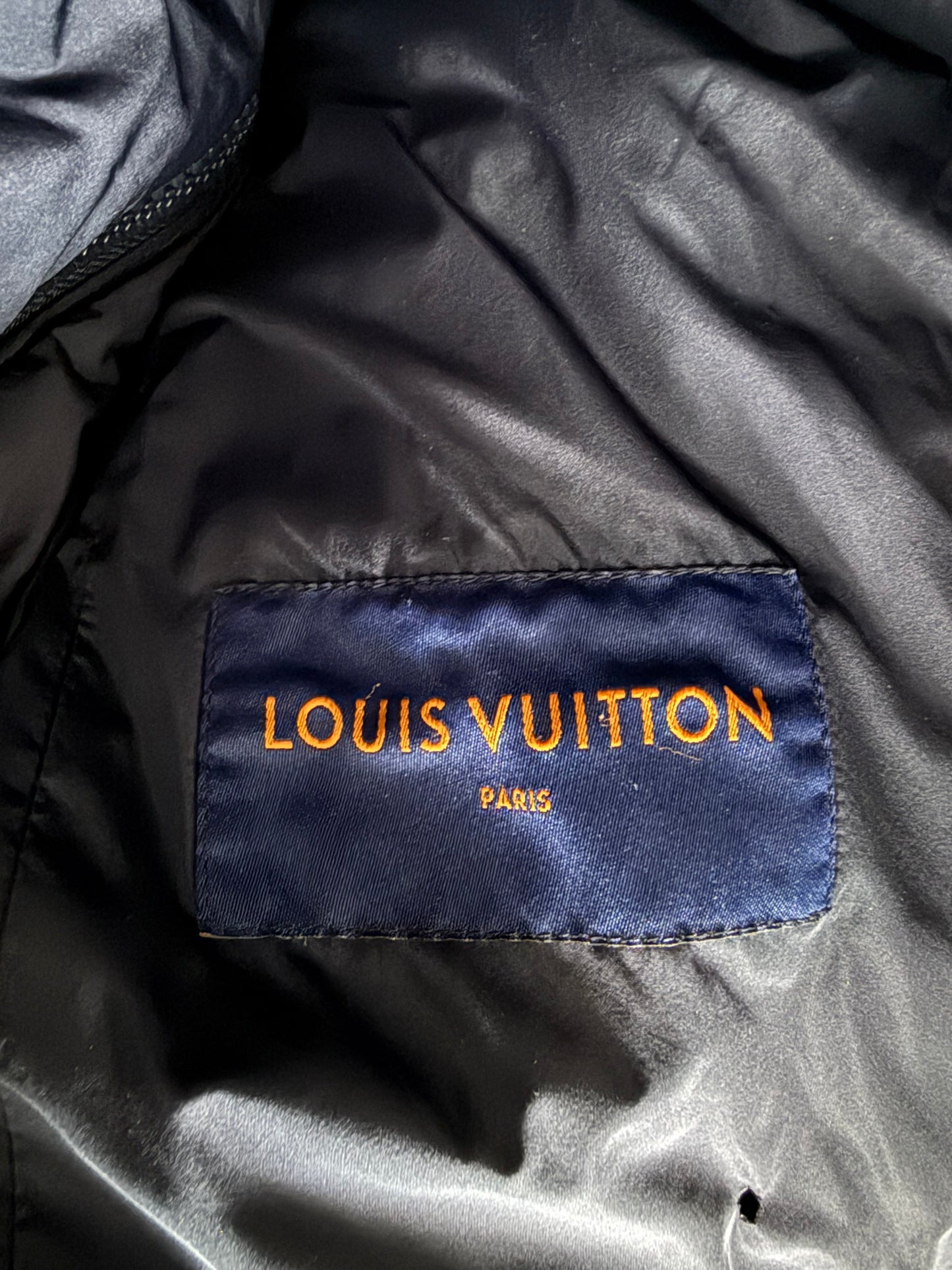 Louis Vuitton Navy Monogram Padded Jacket