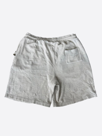 Louis Vuitton Beige Jacquard Damier Shorts
