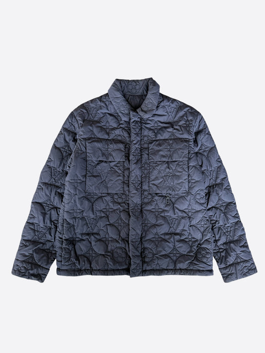 Louis Vuitton Navy Monogram Padded Jacket