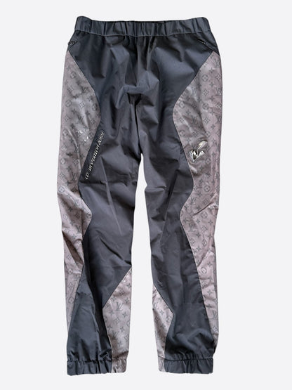 Louis Vuitton Black & Grey 2054 Monogram Heat Reflective Track Pants