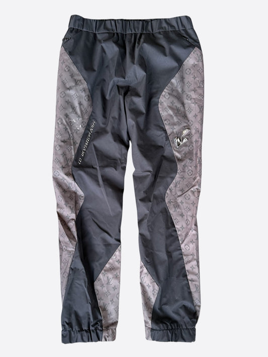 Louis Vuitton Black & Grey 2054 Monogram Heat Reflective Track Pants