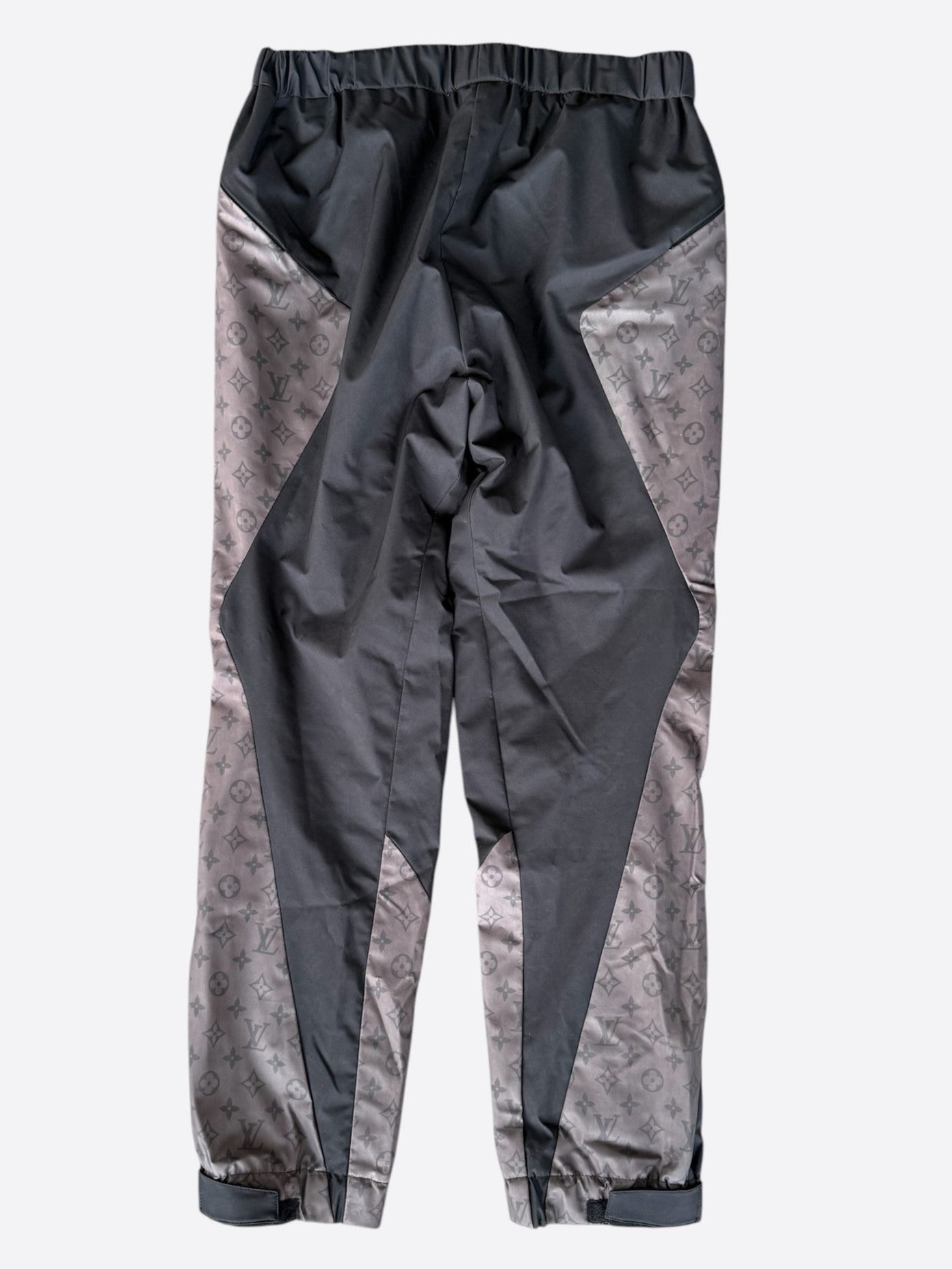 Louis Vuitton Black & Grey 2054 Monogram Heat Reflective Track Pants