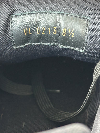 Louis Vuitton Black Monogram Eclipse Suede Trainers