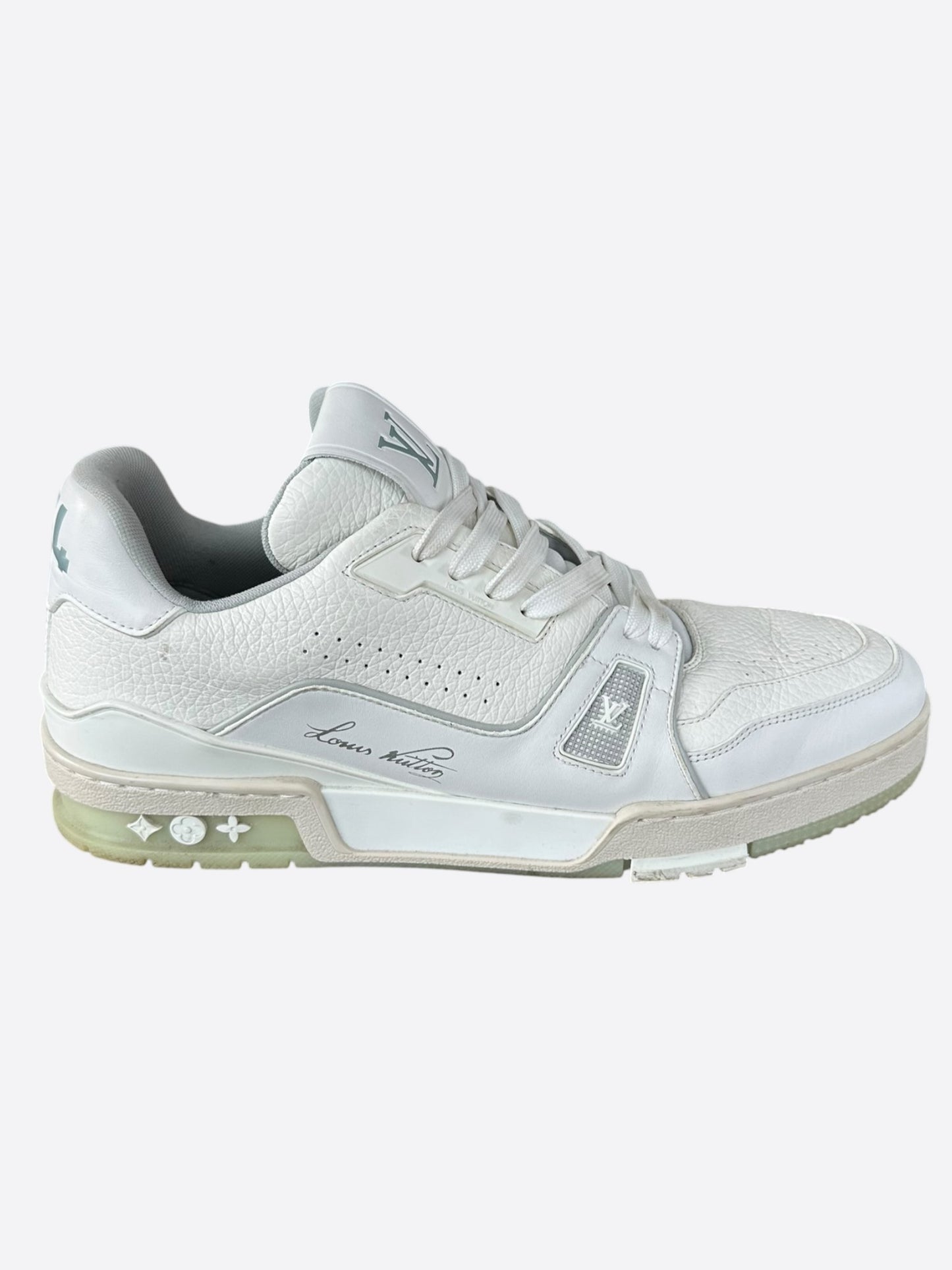 Louis Vuitton White Leather Trainers