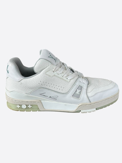 Louis Vuitton White Leather Trainers