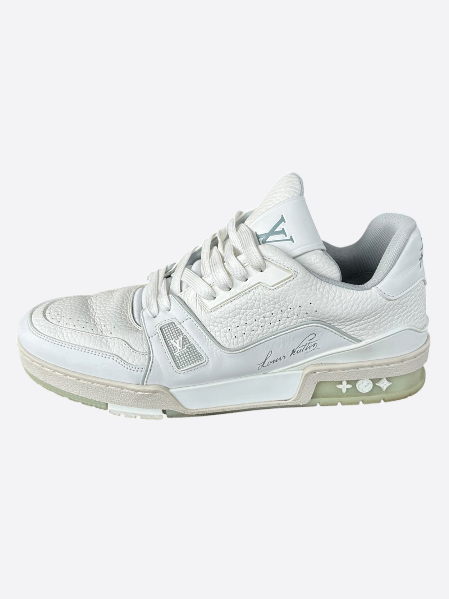 Louis Vuitton White Leather Trainers