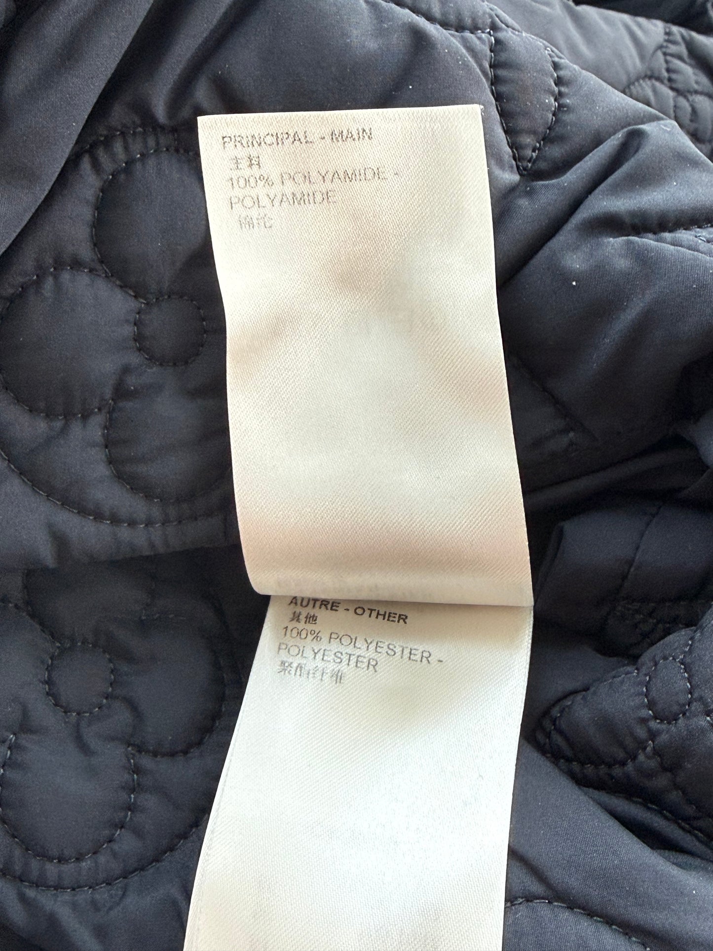 Louis Vuitton Navy Monogram Padded Jacket