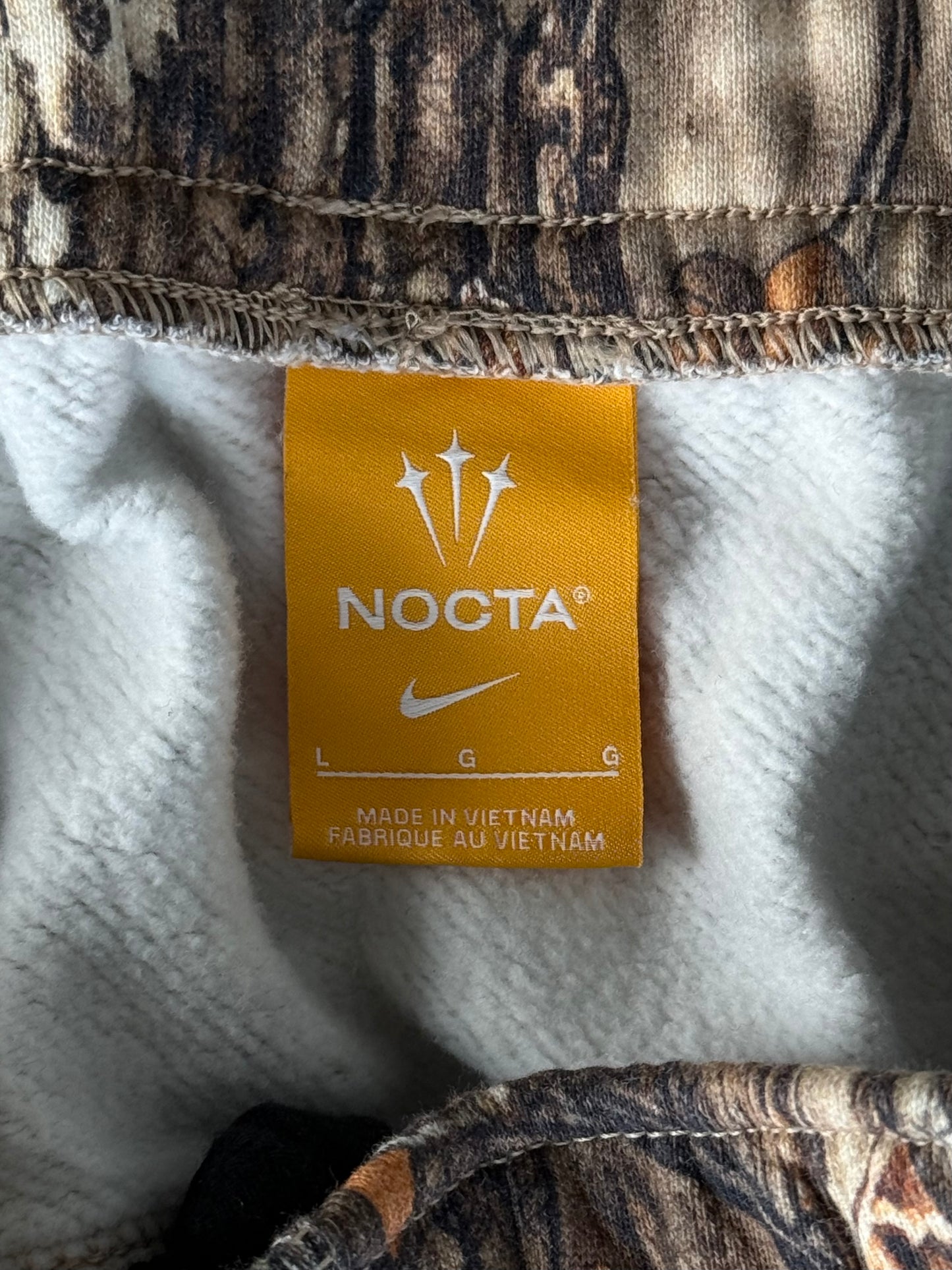 Chrome Hearts Nike NOCTA Camouflage & Black Cross Patch Sweatpants
