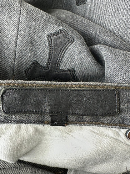 Chrome Hearts Levis Grey & Black Cross Patch Jeans