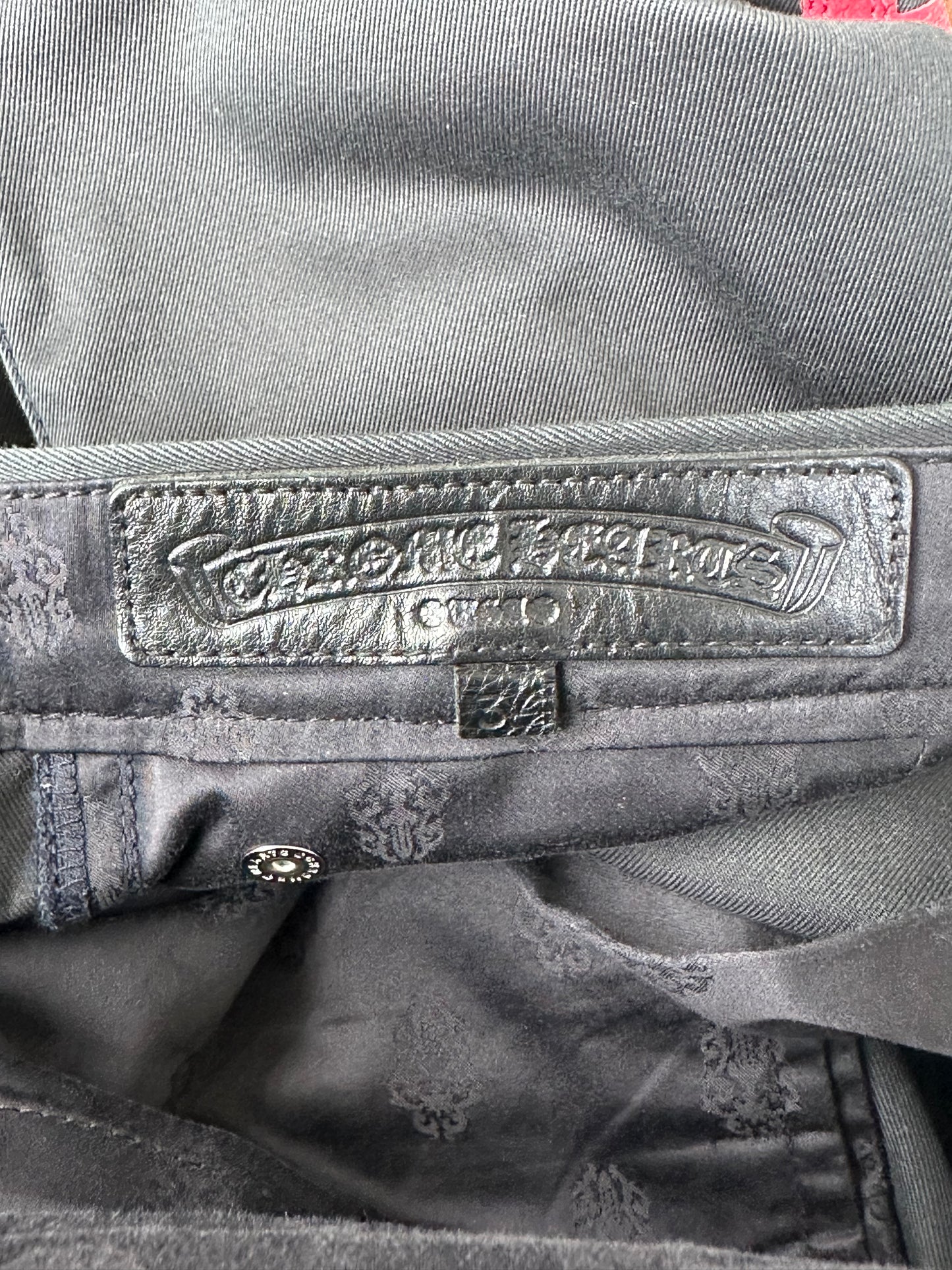 Chrome Hearts Dark Navy & Multicolor Cross Patch Chino Pants
