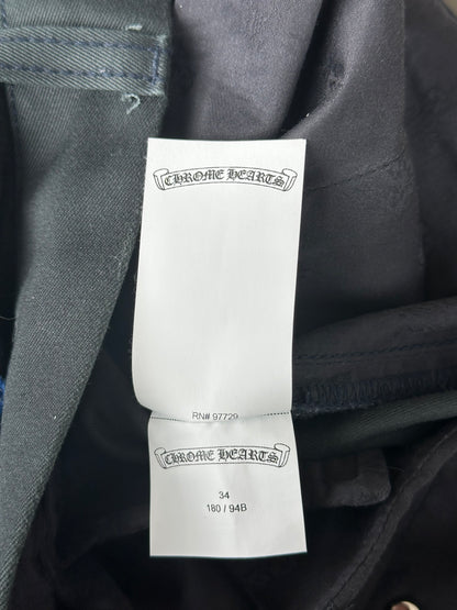 Chrome Hearts Dark Navy & Multicolor Cross Patch Chino Pants