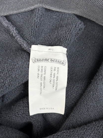 Chrome Hearts Navy & Red Triple Cross Patch Paper Jam Hoodie