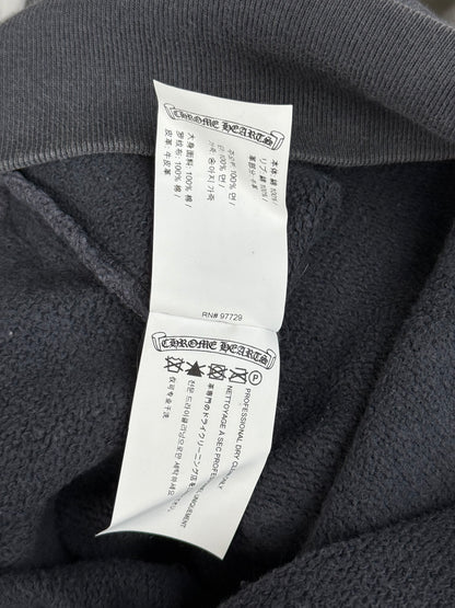 Chrome Hearts Navy & Red Triple Cross Patch Paper Jam Hoodie