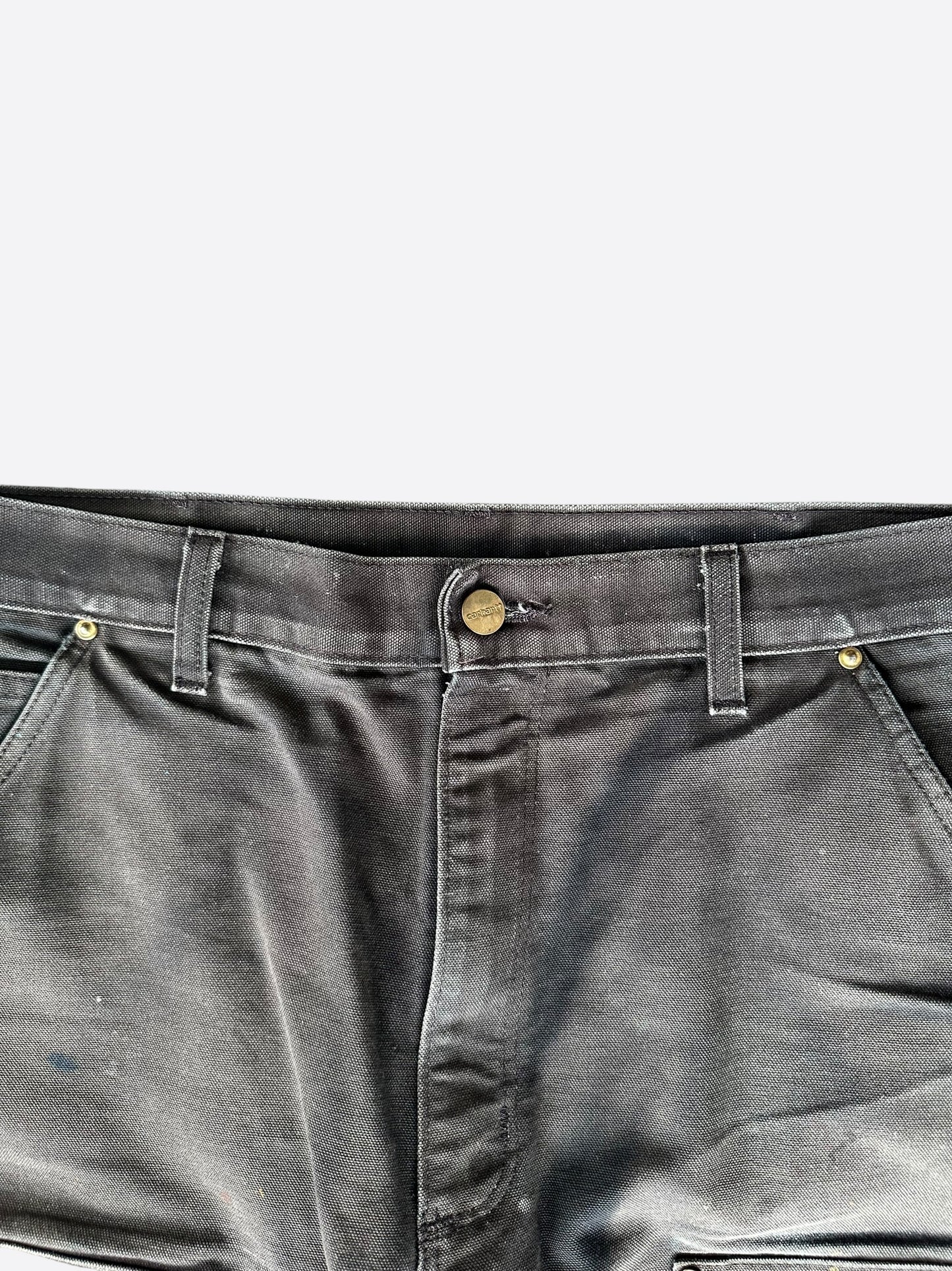 Matty Boy Carhartt Black & Multicolor Hand Painted Carpenter Pants
