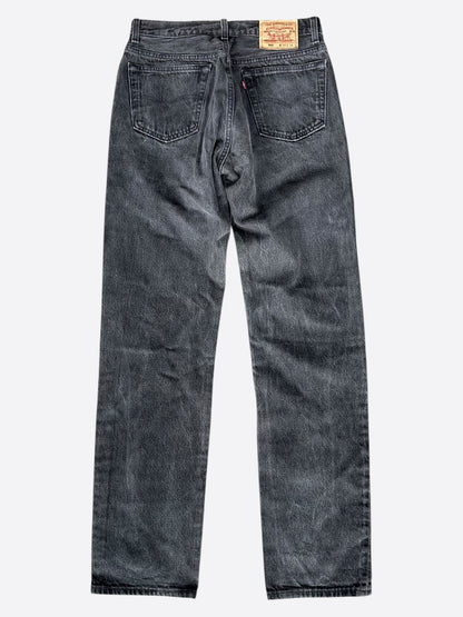 Matty Boy Levis Black & Multicolor Hand Painted Jeans