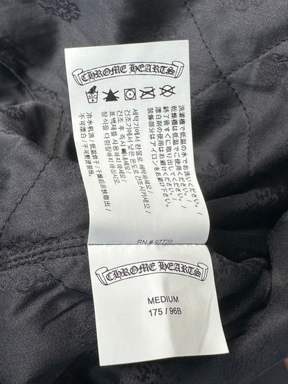Chrome Hearts Blue & Green Floral Padded Flannel Jacket