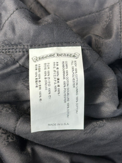 Chrome Hearts Blue & Green Floral Padded Flannel Jacket