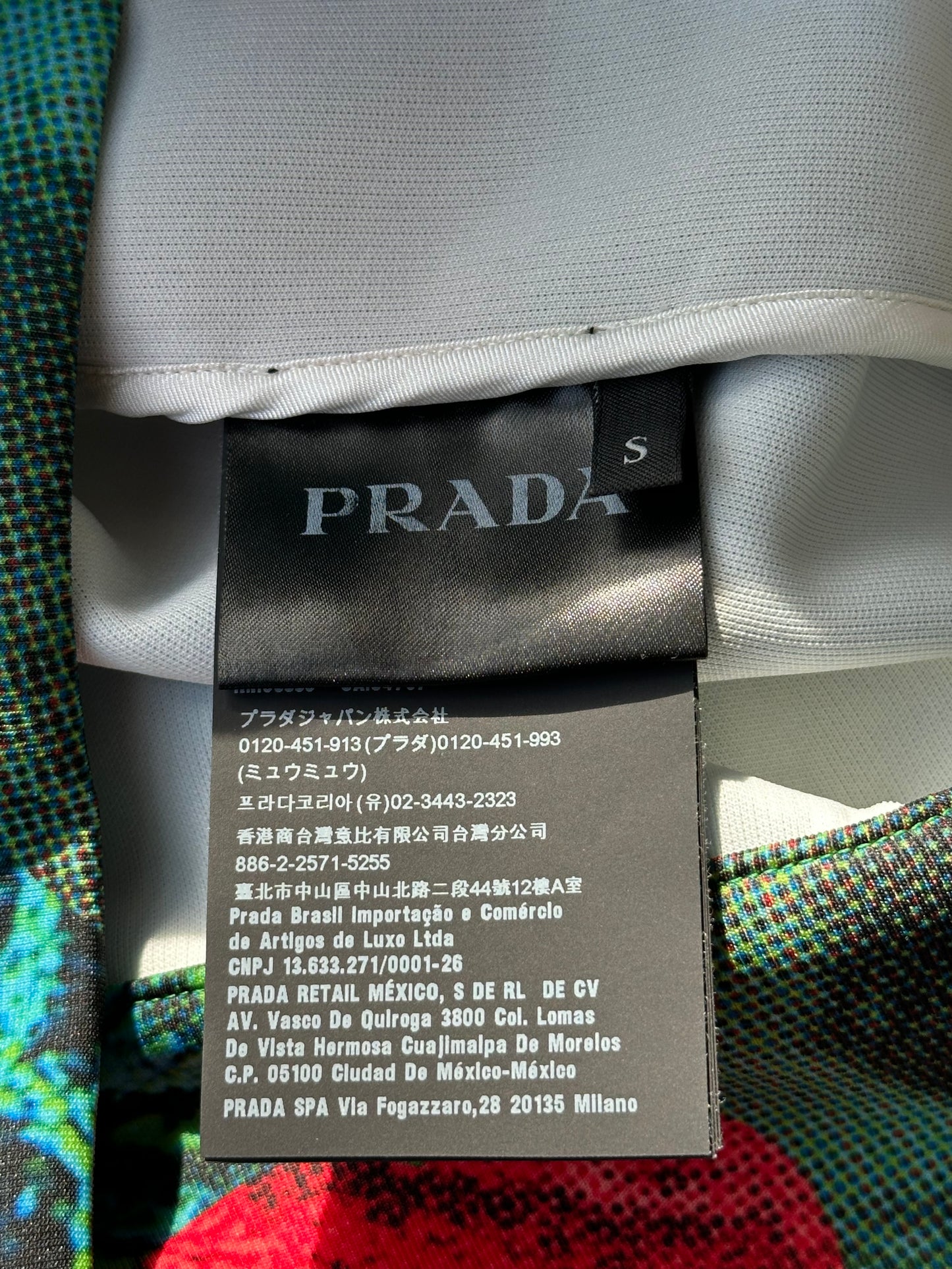 Prada Multicolor Psychedelic Graphic Track Jacket