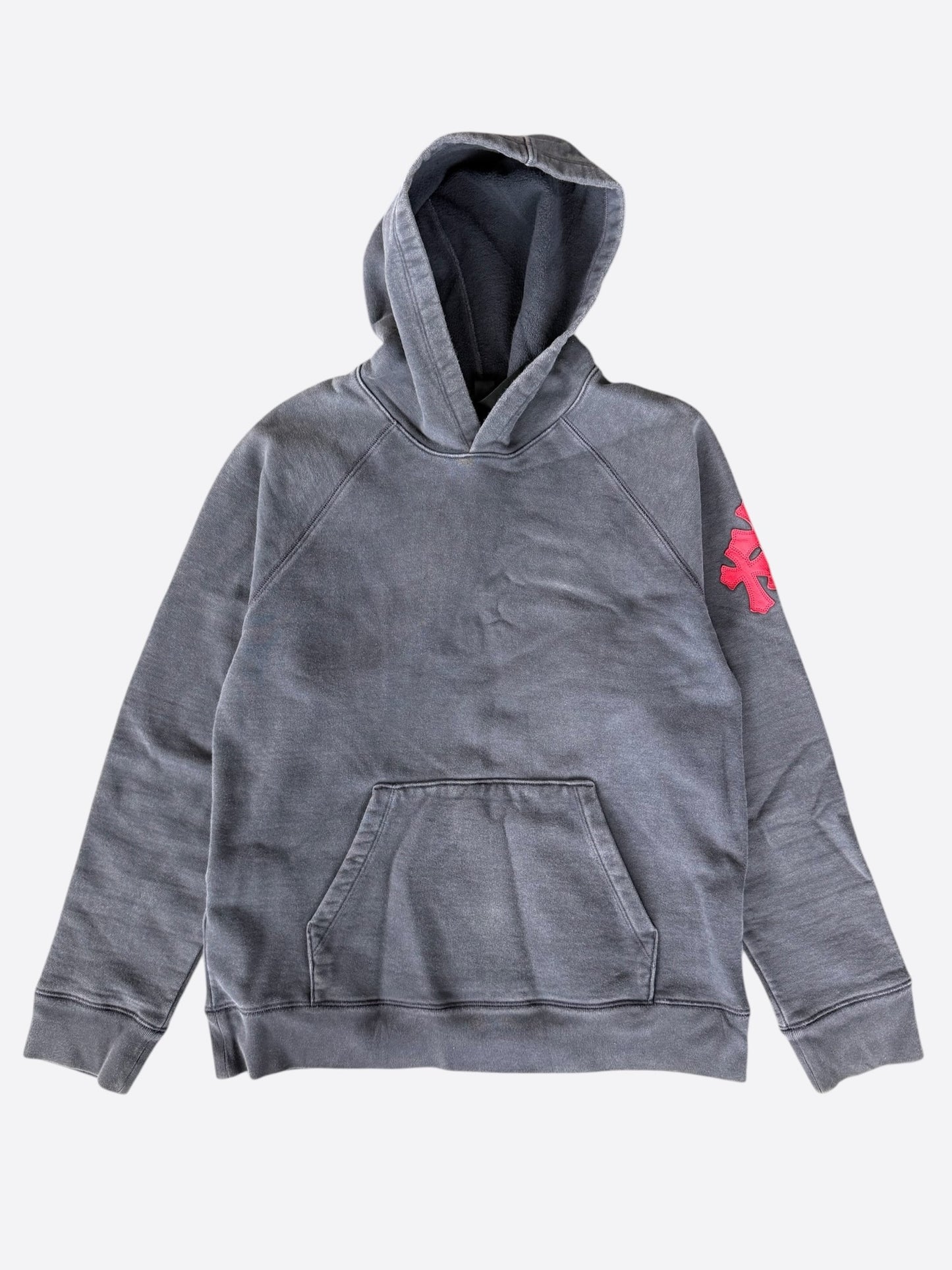 Chrome Hearts Navy & Red Triple Cross Patch Paper Jam Hoodie