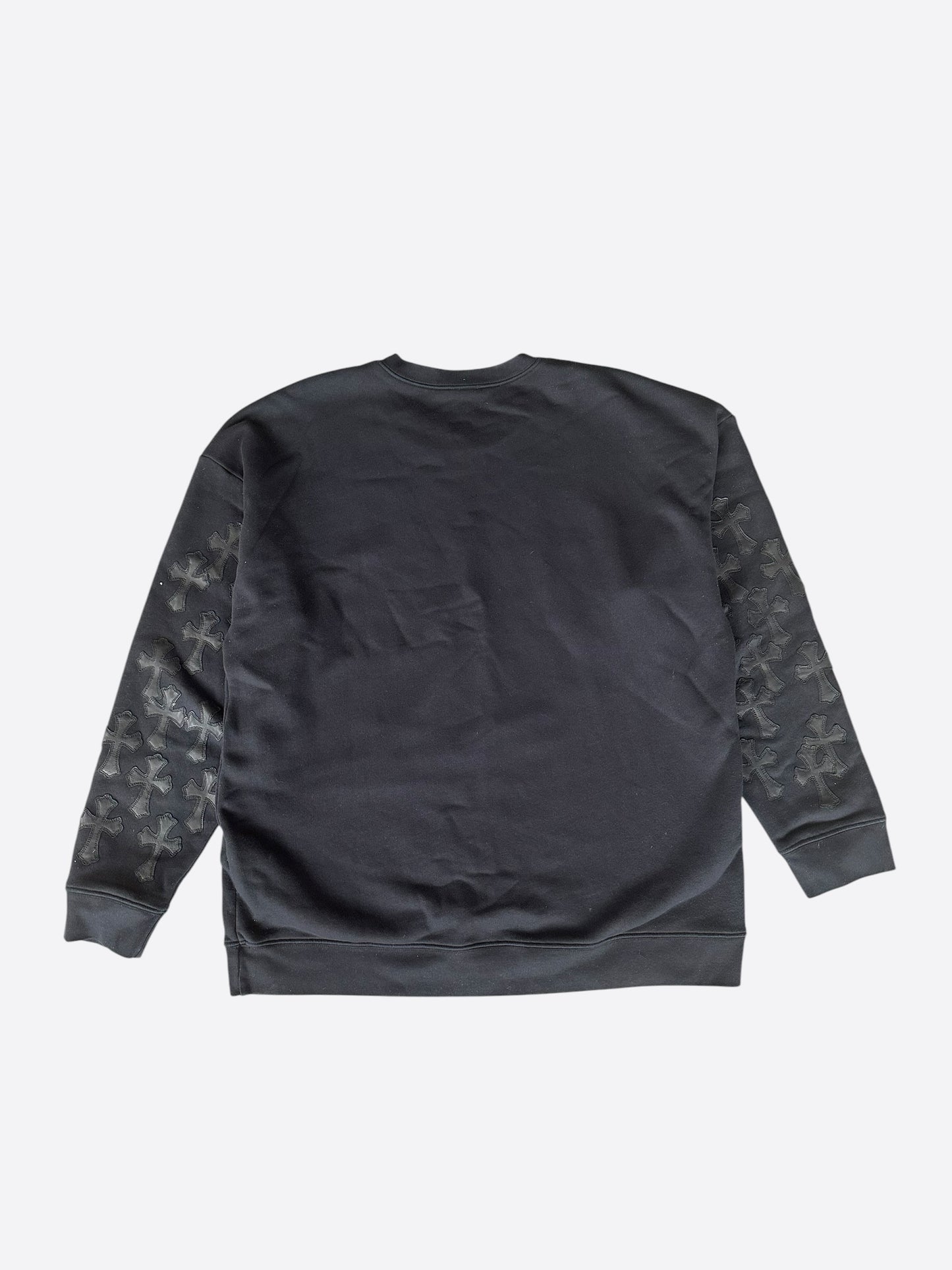 Chrome Hearts Black & White Cross Patch Sweater