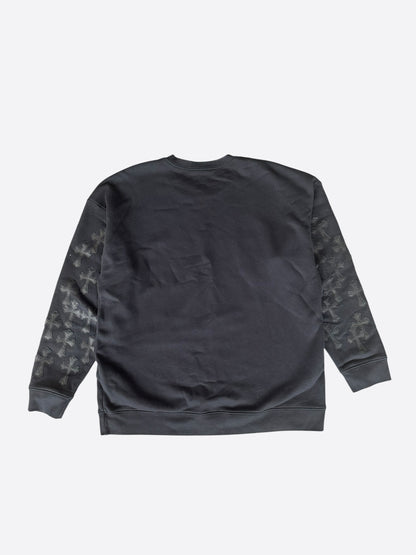 Chrome Hearts Black & White Cross Patch Sweater