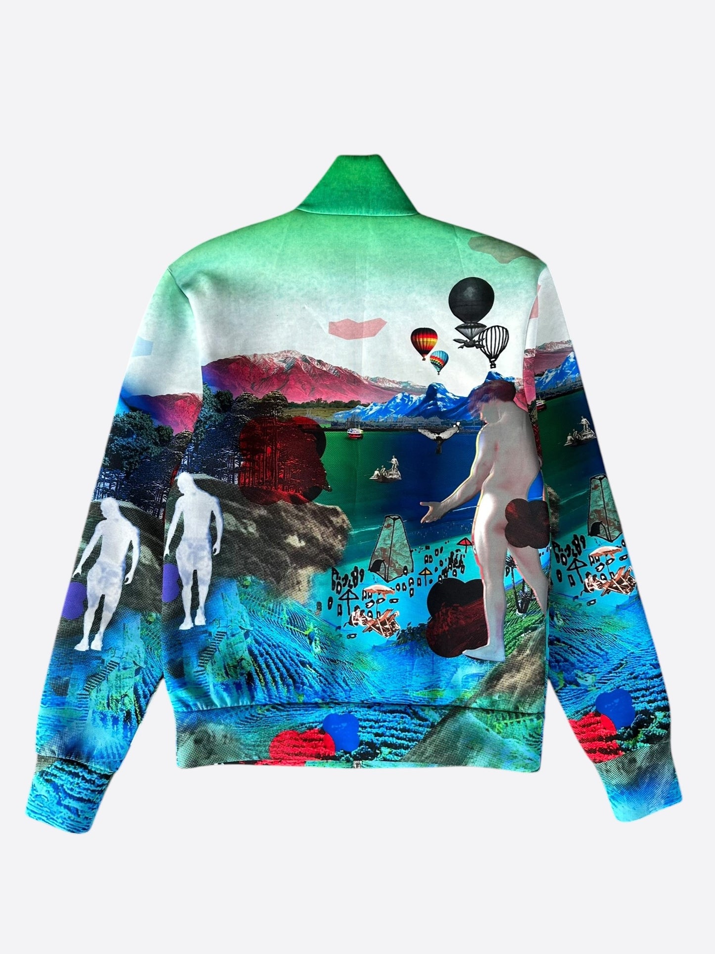 Prada Multicolor Psychedelic Graphic Track Jacket