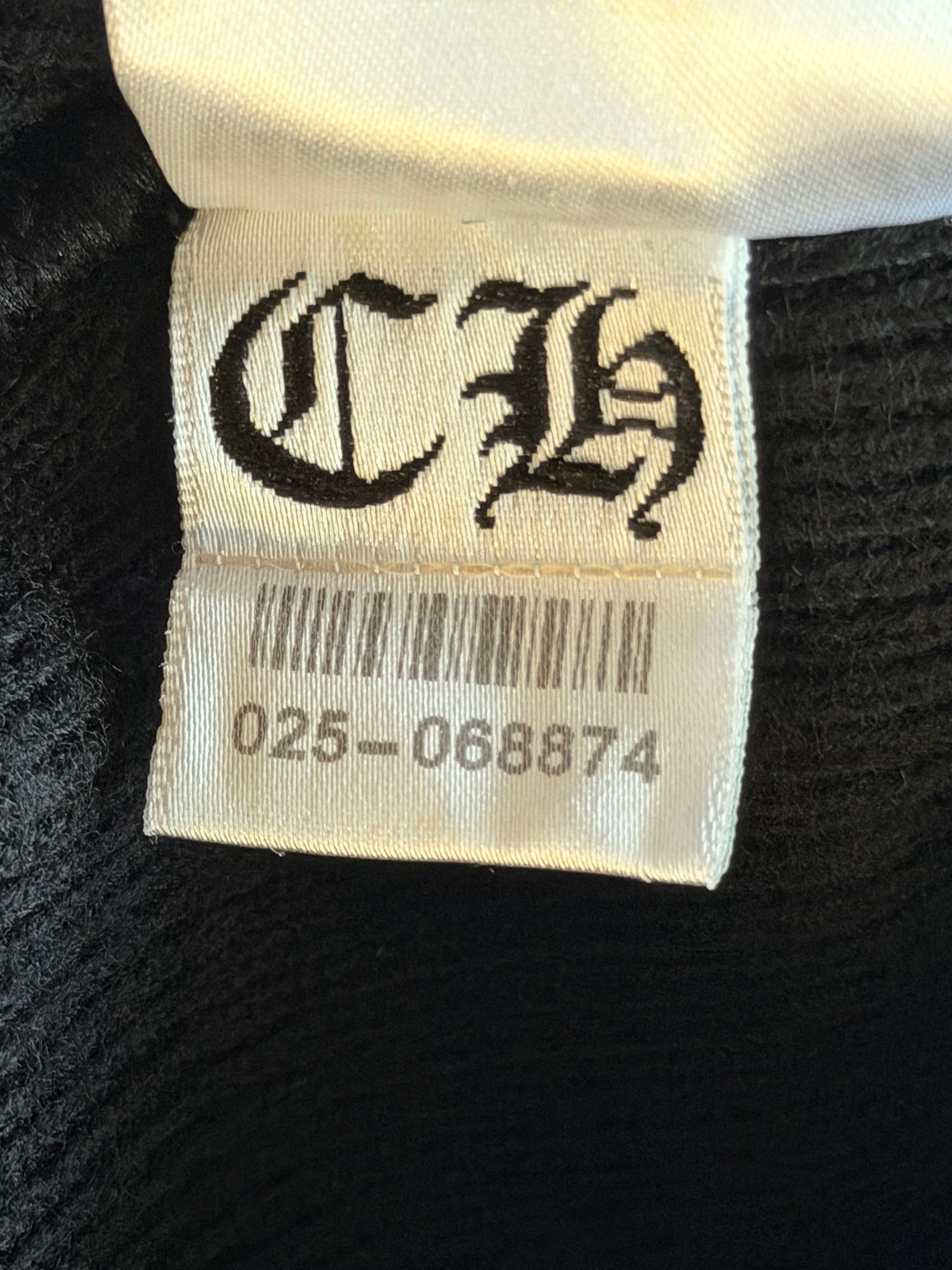 Chrome Hearts Matty Boy Black Embroidered Chomper Logo Beanie