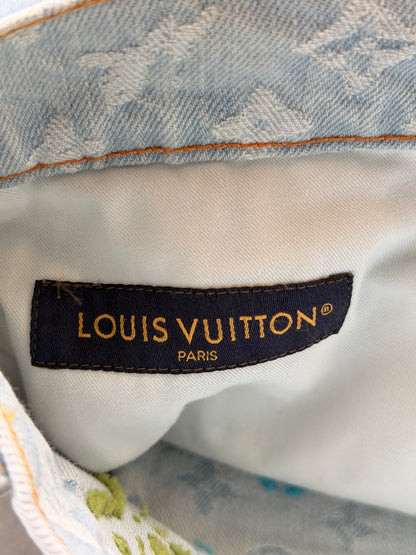 Louis Vuitton Tyler The Creator Blue & White Monogram Jeans