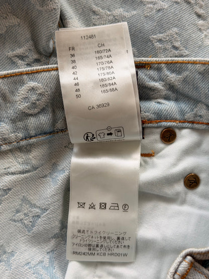 Louis Vuitton Tyler The Creator Blue & White Monogram Jeans