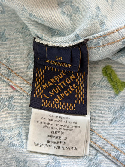 Louis Vuitton Tyler The Creator Blue & White Monogram Denim Jacket