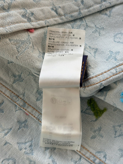 Louis Vuitton Tyler The Creator Blue & White Monogram Denim Jacket