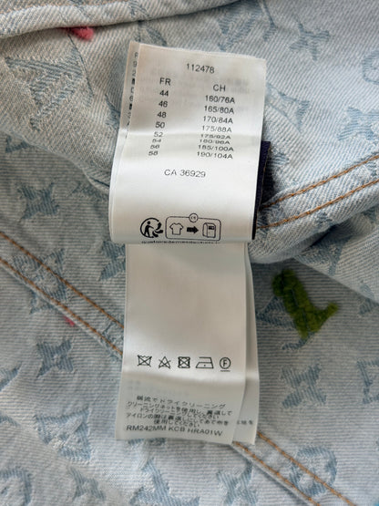 Louis Vuitton Tyler The Creator Blue & White Monogram Denim Jacket