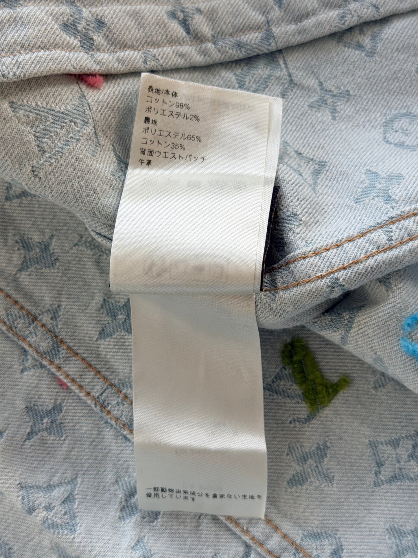 Louis Vuitton Tyler The Creator Blue & White Monogram Denim Jacket