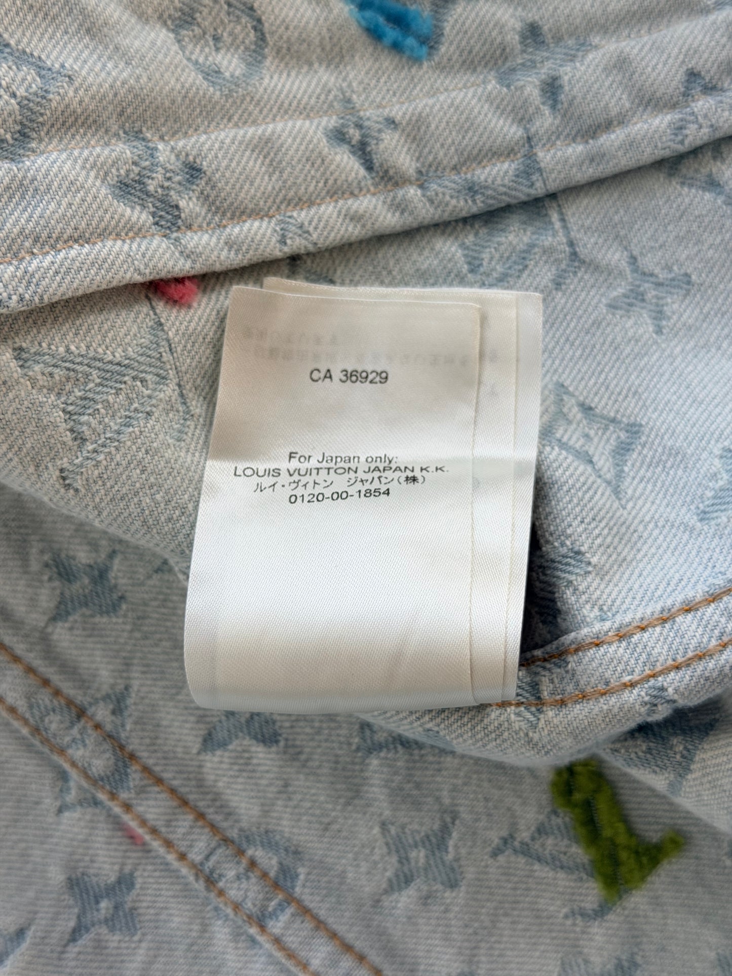 Louis Vuitton Tyler The Creator Blue & White Monogram Denim Jacket