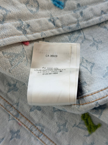 Louis Vuitton Tyler The Creator Blue & White Monogram Denim Jacket