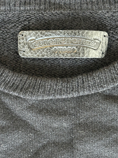 Chrome Hearts Black & White Floral Cashmere Sweater