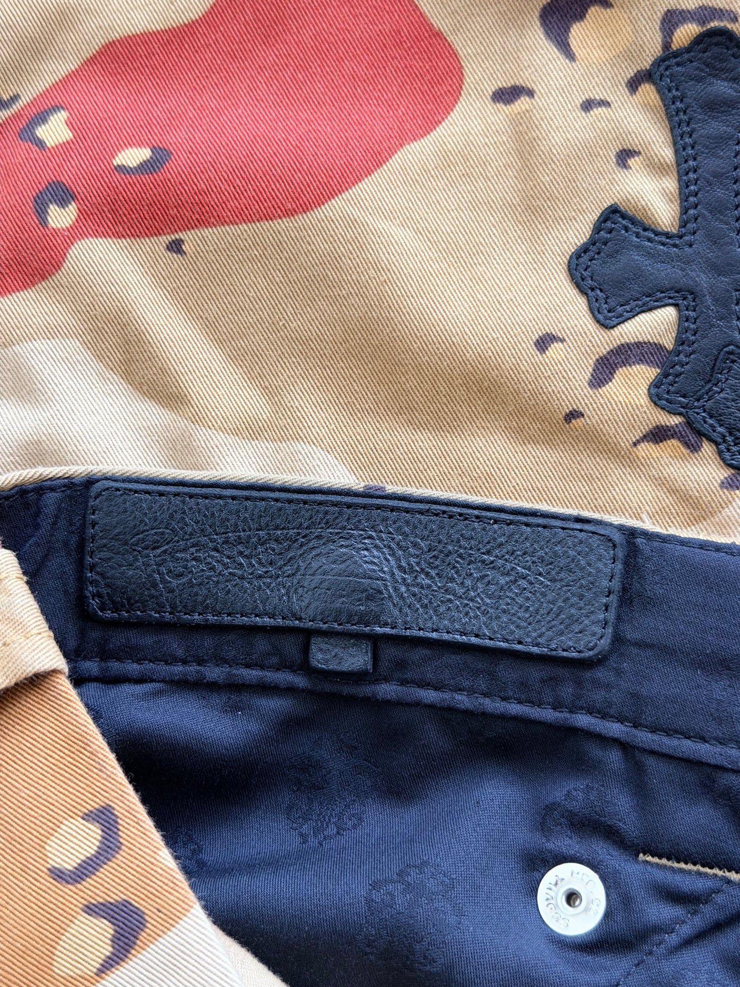 Chrome Hearts Camouflage Sex Records Cross Patch Carpenter Shorts