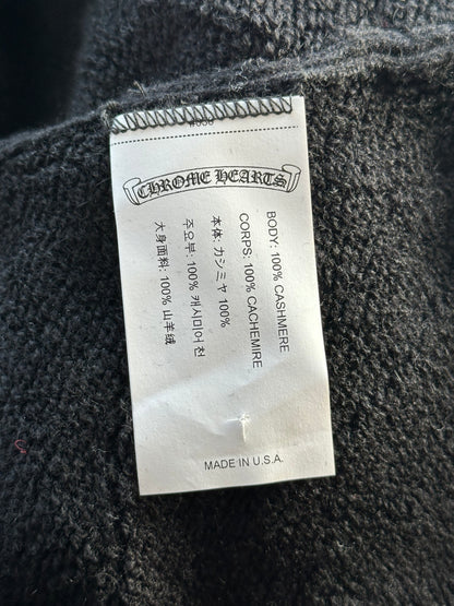 Chrome Hearts Black & White Floral Cashmere Sweater