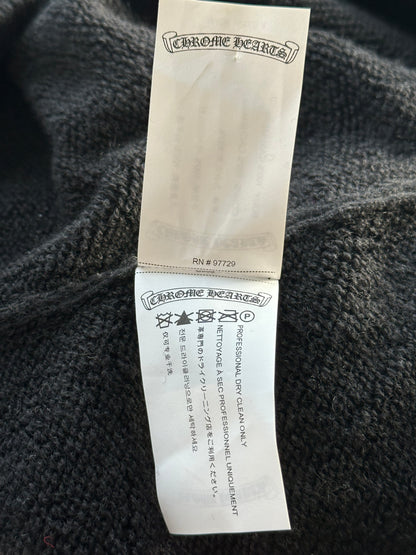 Chrome Hearts Black & White Floral Cashmere Sweater