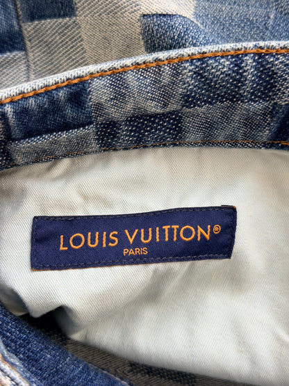 Louis Vuitton Blue Damoflage Jeans