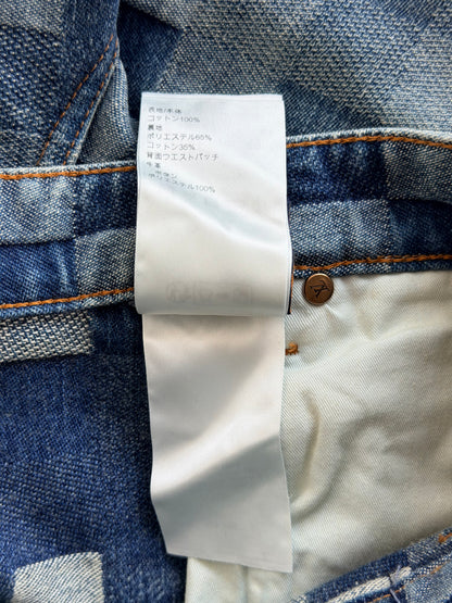 Louis Vuitton Blue Damoflage Jeans
