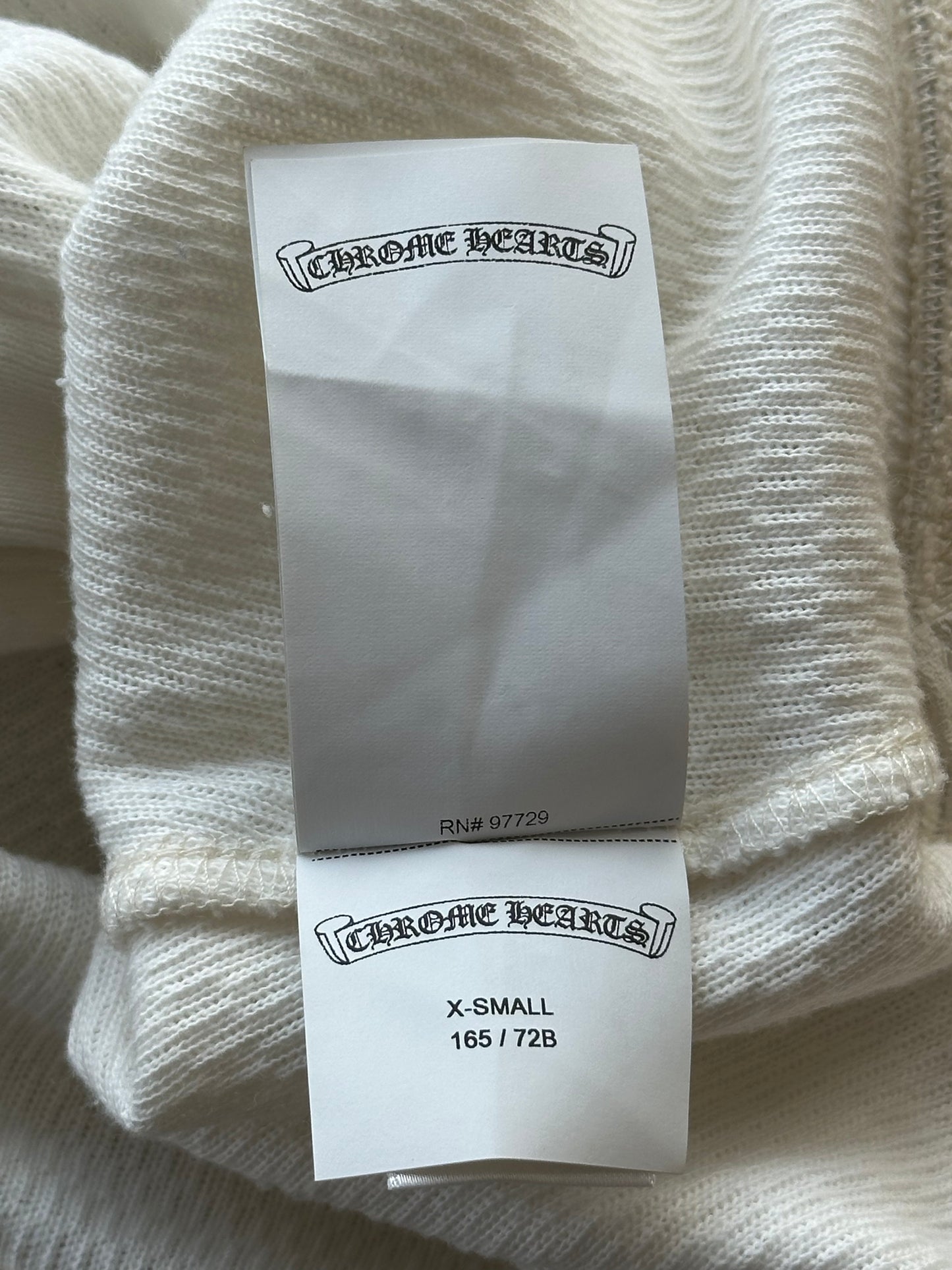 Chrome Hearts White Cross Patch Waffle Thermal Pants