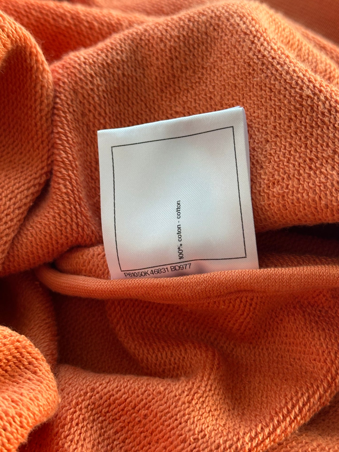 Chanel Pharrell Orange Embroidered Graphics Hoodie
