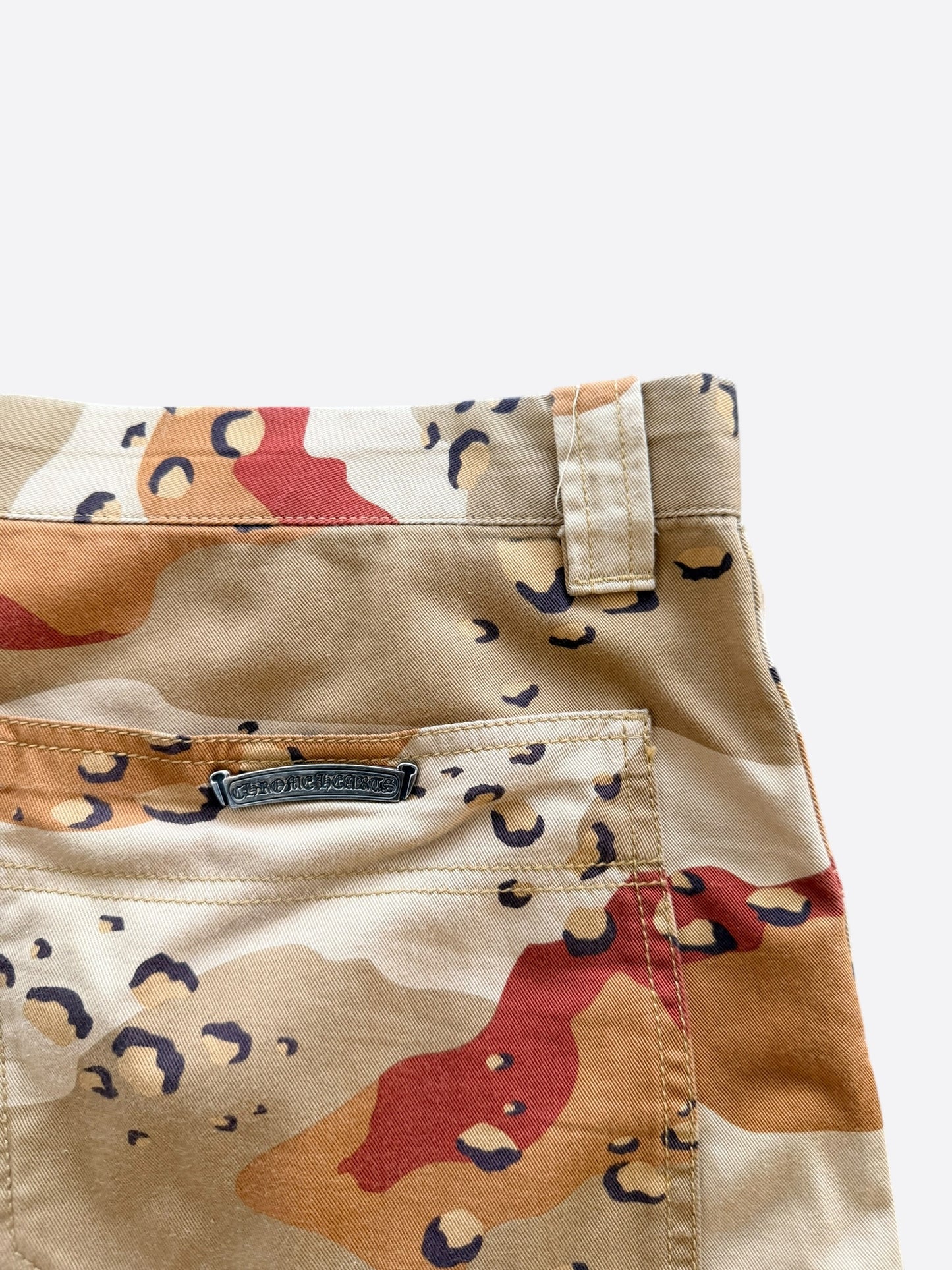 Chrome Hearts Camouflage Sex Records Cross Patch Carpenter Shorts